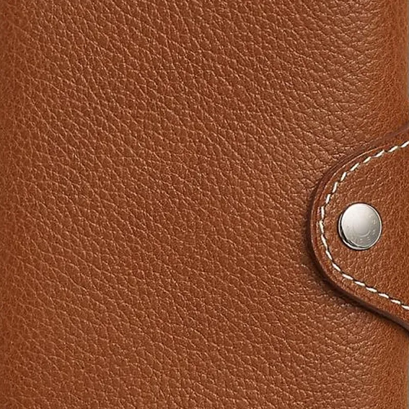 HERMES Iliade Barenia Faubourg Calfskin Card Holder Women's 34 Fauve Light Tawny-3