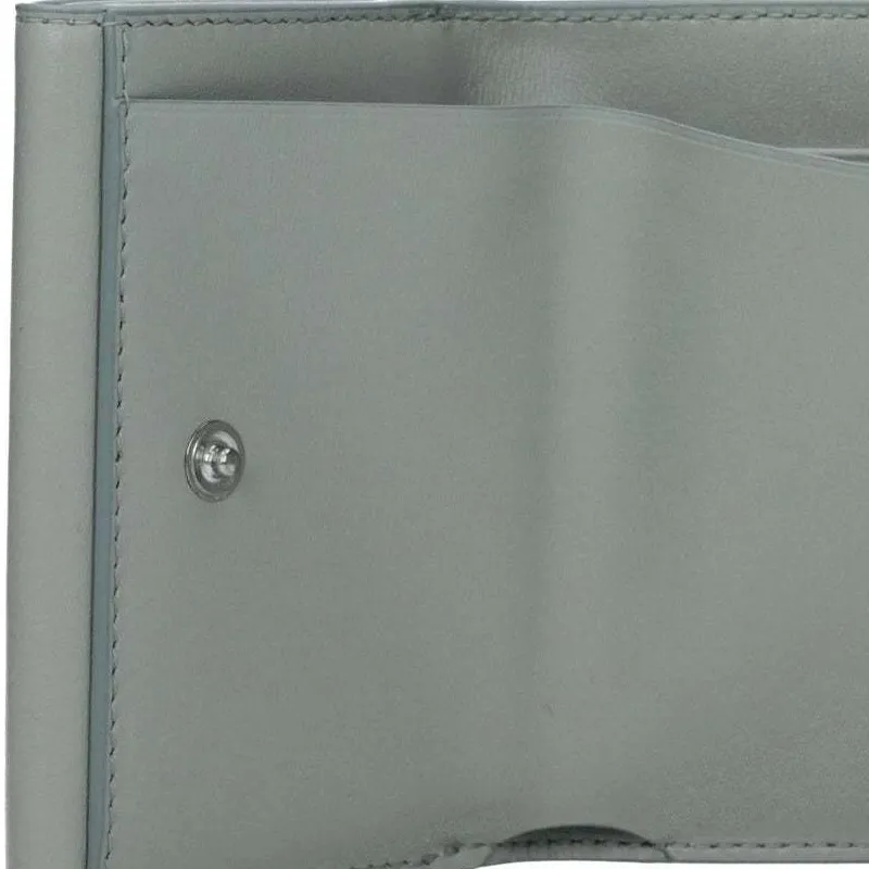 JIL SANDER Leather Wallet Women's Green & Sea Foam-3
