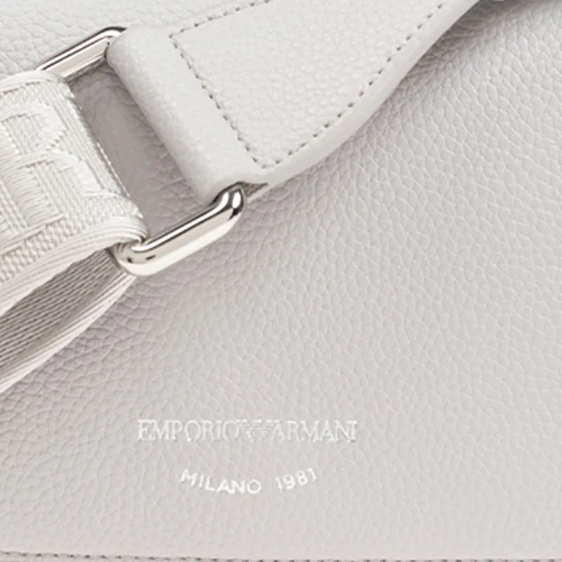 EMPORIO ARMANI Polyurethane Shoulder Bag Women's Gray-3