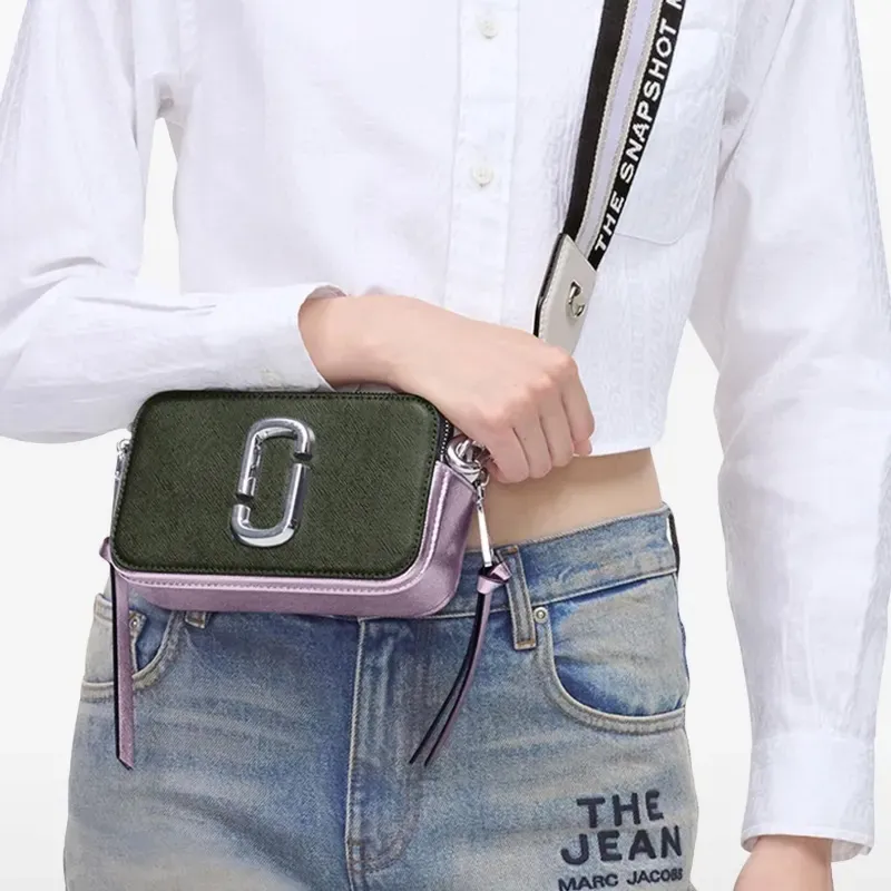 MARC JACOBS Polyurethane Shoulder Bag Women's Black & Purple-5