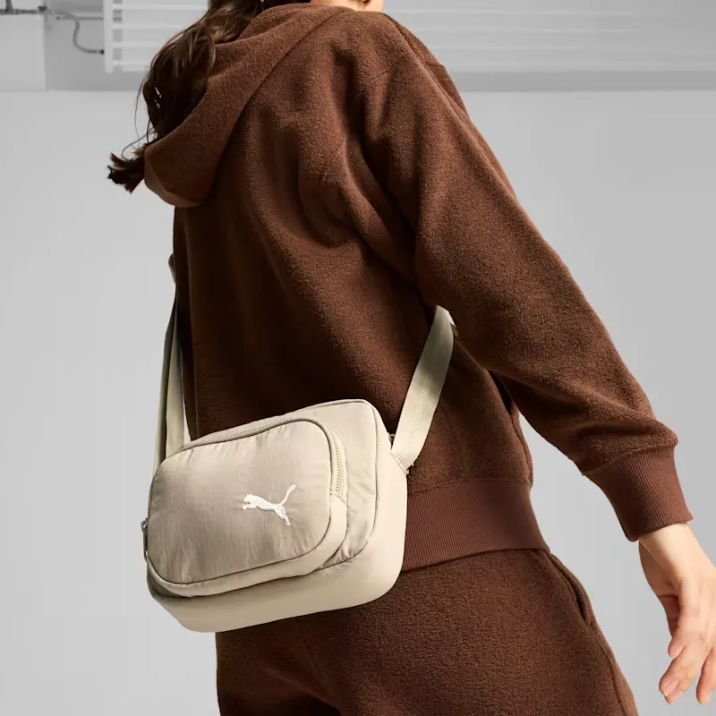 PUMA Polyamide Blended With Polyester Shoulder Bag, Crossbody Bag Unisex Beige-5