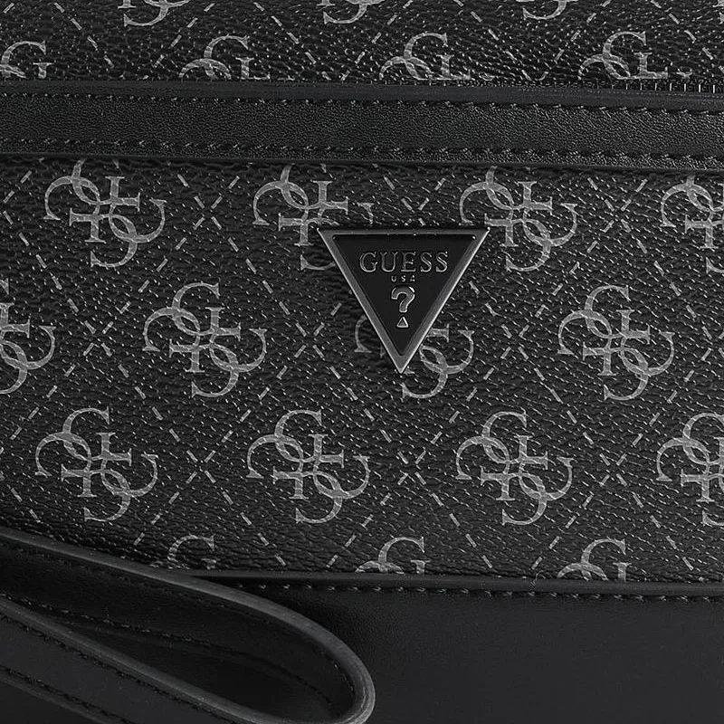 GUESS Polyurethane Storage Bag Men's Black Gray Color-3