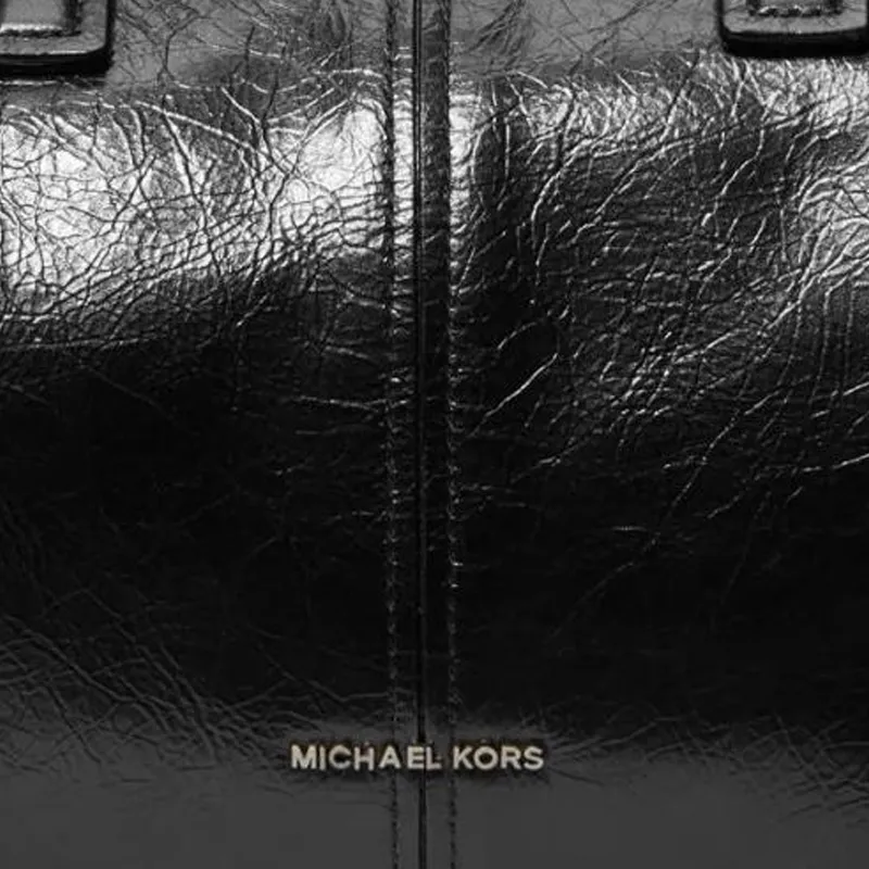 MICHAEL KORS Cow Leather One Shoulder Handbag Trumpets Women's Black-3