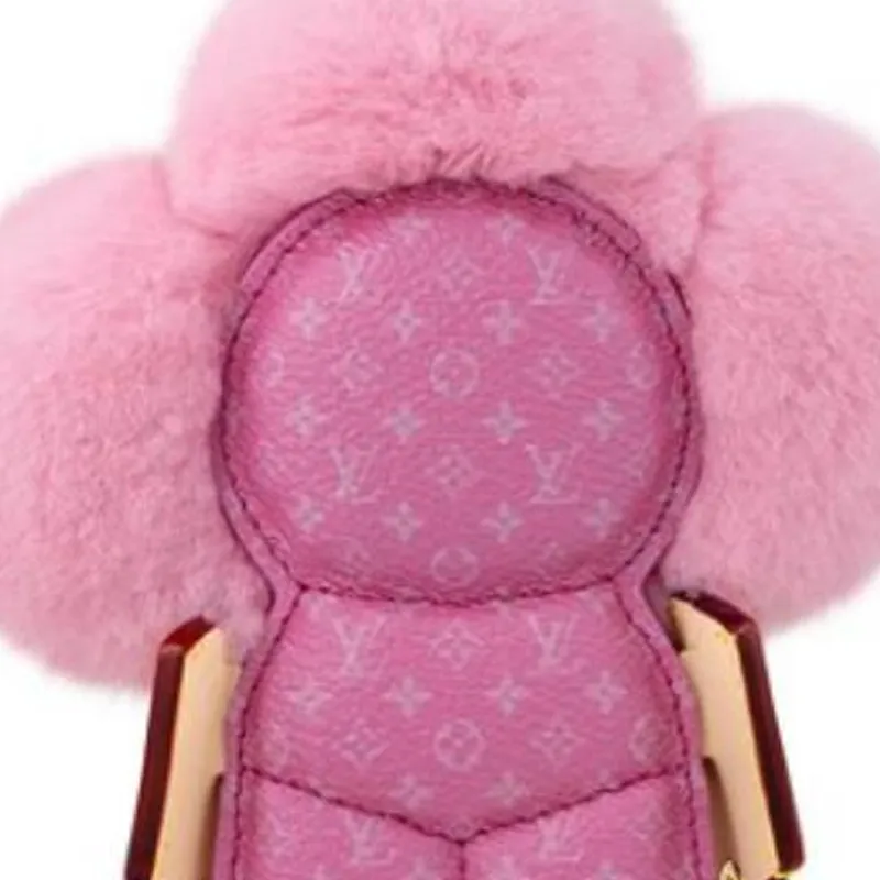 LOUIS VUITTON Leather Pendant Bag Merchandise Women's Pink-3