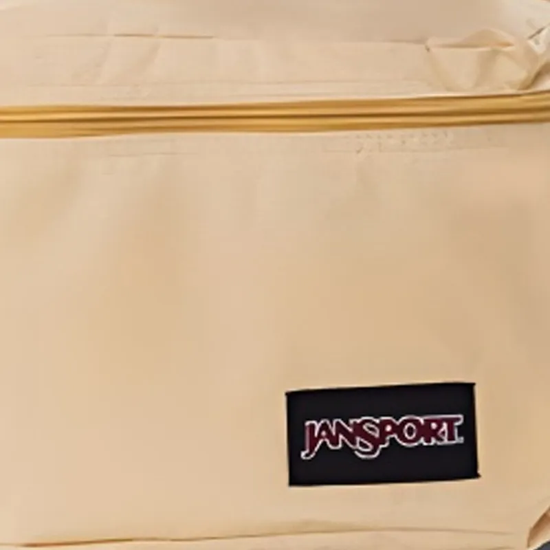 JanSport Fabric Backpack Medium Size Unisex Gold-3
