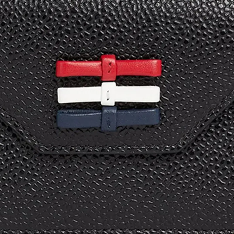 THOM BROWNE· Leather Card Holder Card Holder Men's Black-3