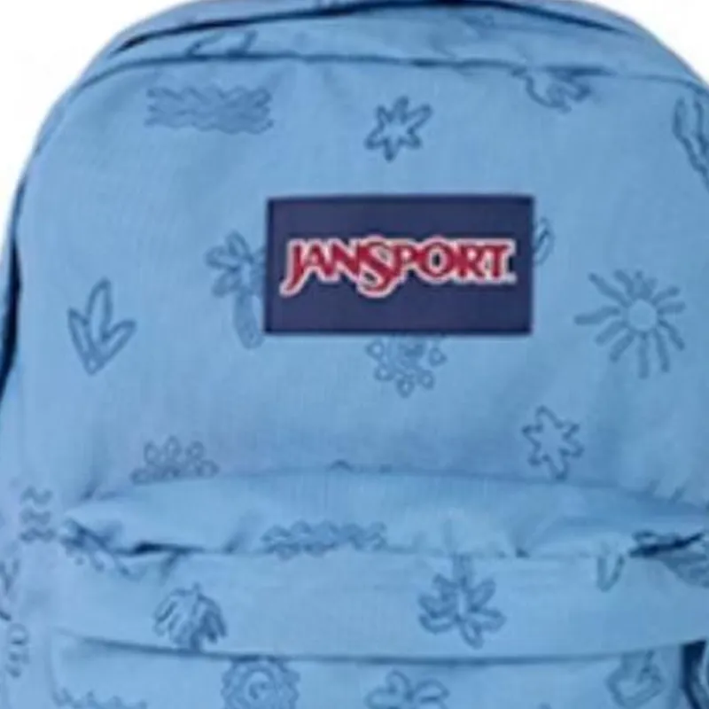 JanSport Polyester Backpack Medium Size Unisex Underwater World Blue-4