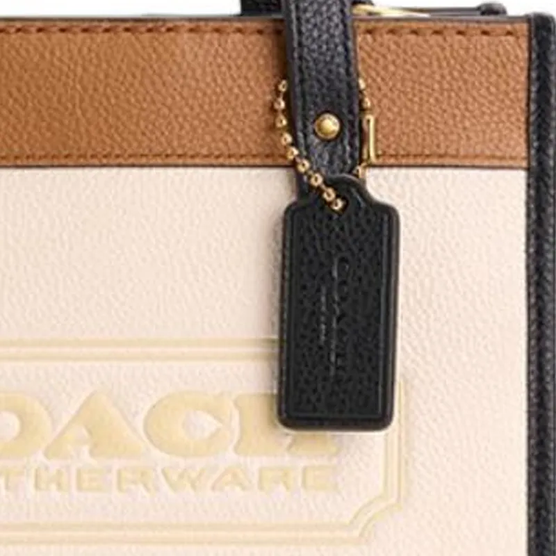 COACH Cow Leather Tote Bag, Shopping Bag, Shoulder Bag, Handbag Small Size Women's Chalk White-3