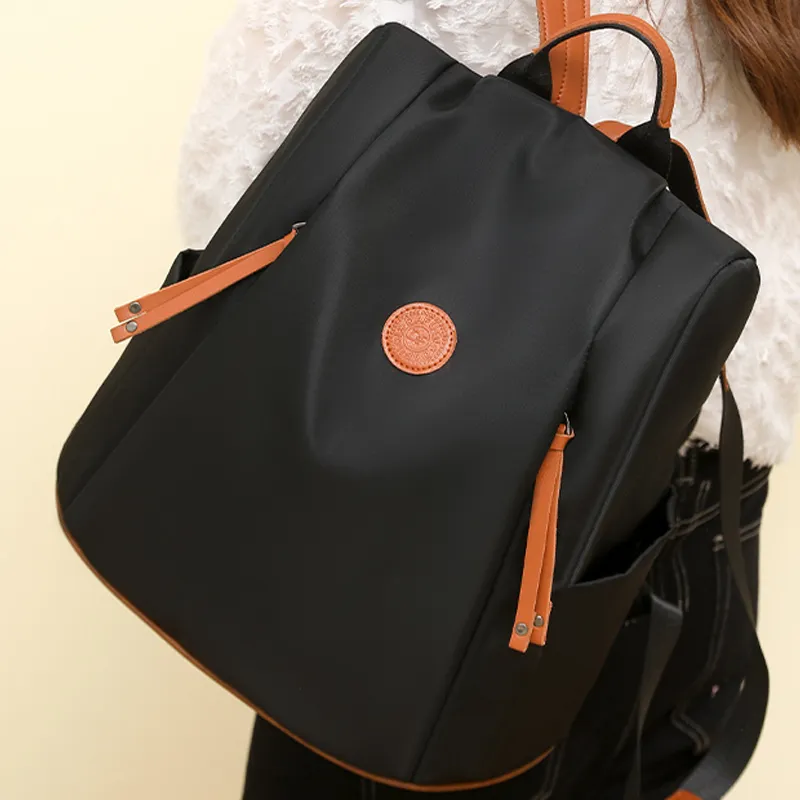 SUN EARTH &U Nylon Fabric Backpack Unisex Multicolor-2
