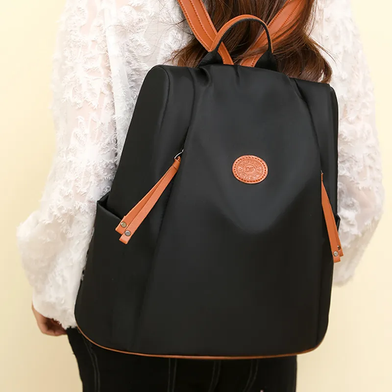 SUN EARTH &U Nylon Fabric Backpack Unisex Multicolor-1