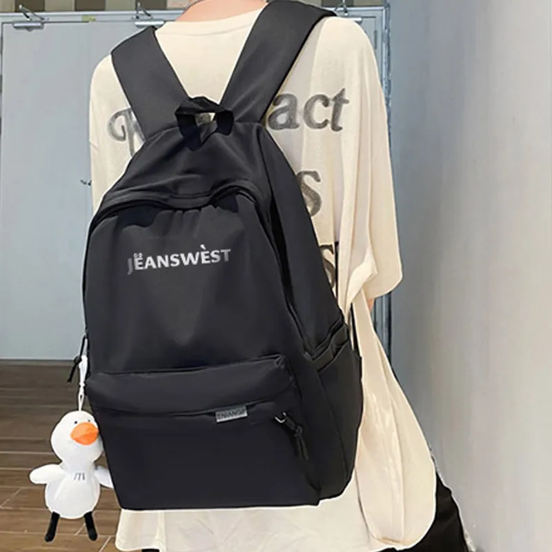 JEANSWEST Nylon Backpack Unisex Multicolor-5