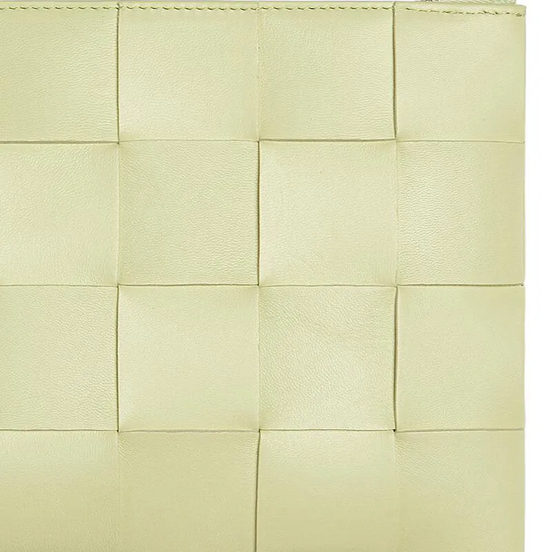 Bottega Veneta Pouch Small Intreccio Lemon Washed-1