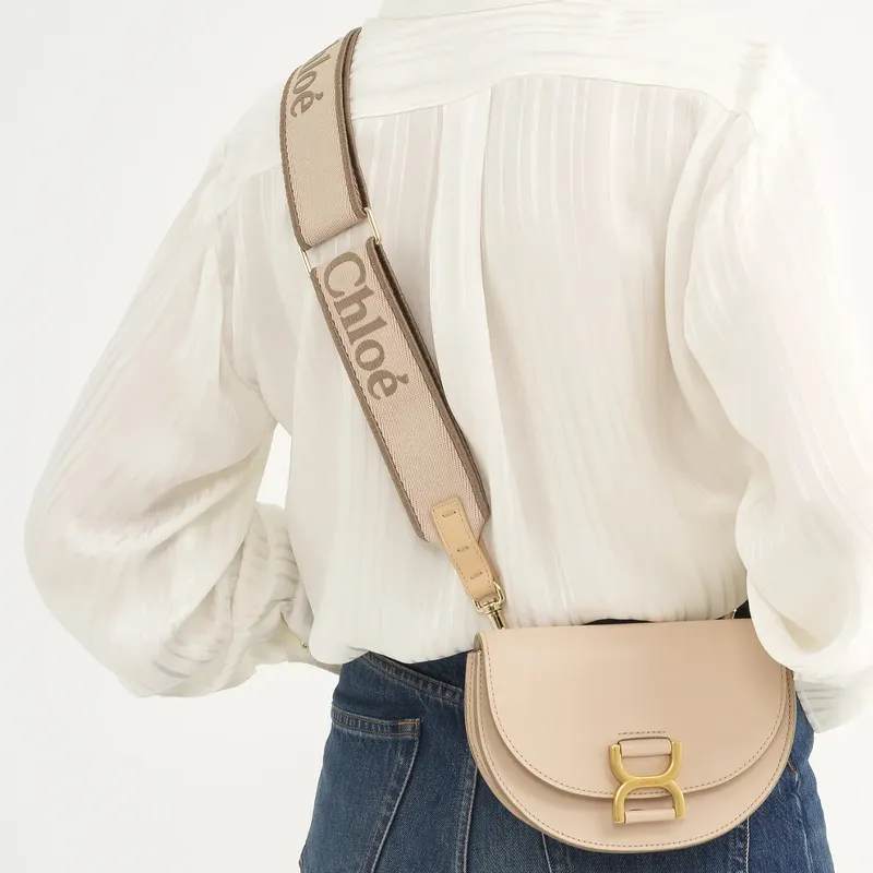 Chloe Polyester Bag Strap Women's Light Pink-4