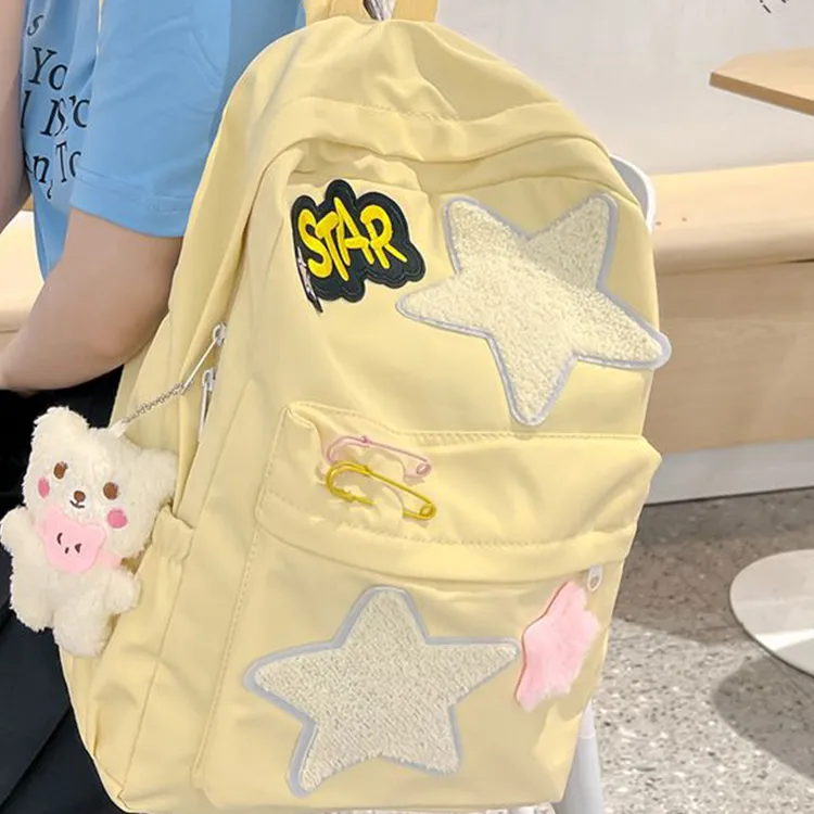 NOMK Oxford Backpack Unisex Yellow-4