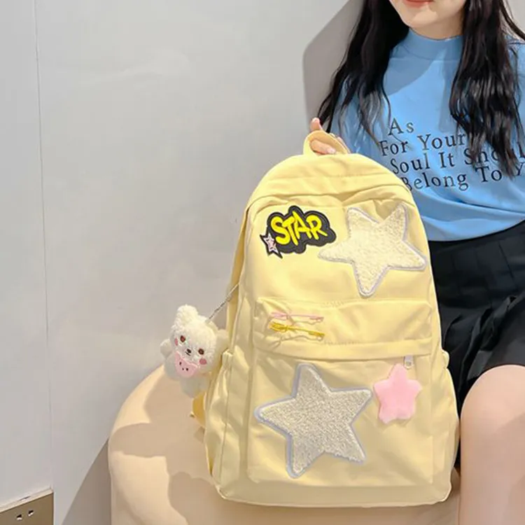 NOMK Oxford Backpack Unisex Yellow-2