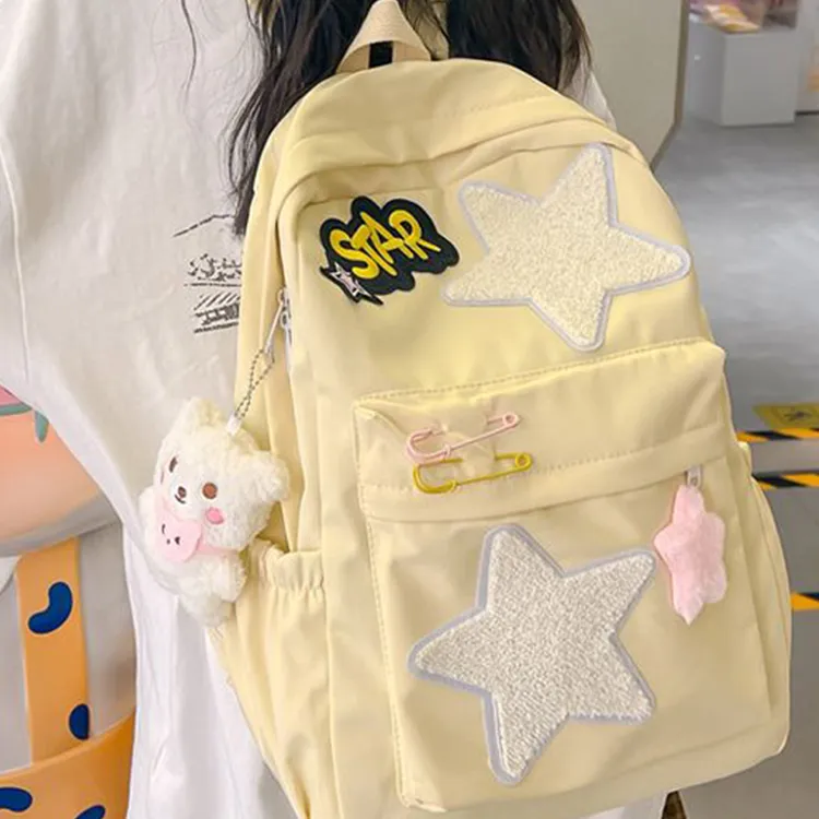 NOMK Oxford Backpack Unisex Yellow-3