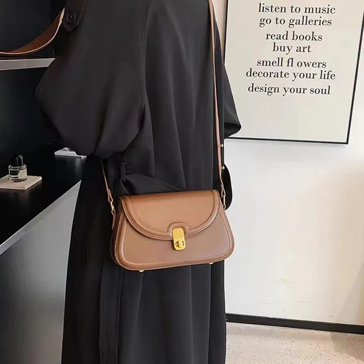 PINK·LAND PU Shoulder Bag Crossbody Bag Shoulder Bag Women's Black Ecru/Pink Purple/Coffee-10