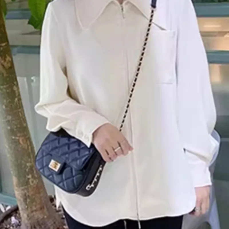 Why Cow Leather Shoulder Bag, Crossbody Bag Small Size Women's Black/Gray-8
