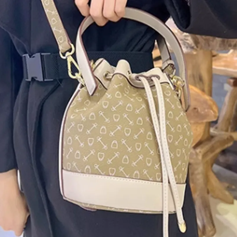 Why Artificial Leather Crossbody One Shoulder Handbag Small Size Women's Coffee/Apricot & Pink/Milk Tea-4