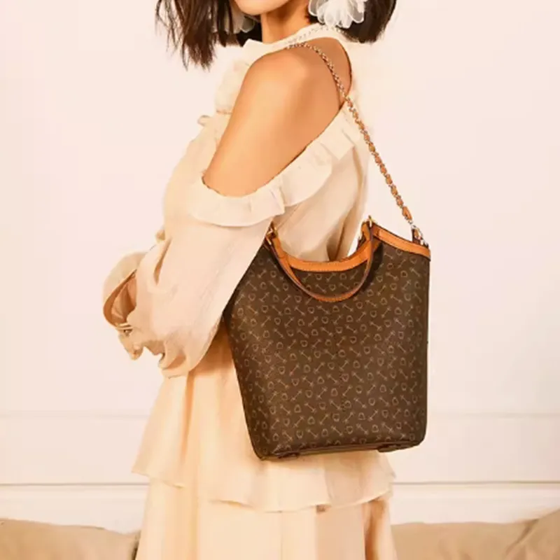 Why Artificial Leather Portable Crossbody Bag, Shoulder Bag Medium Size Women's Coffee-10