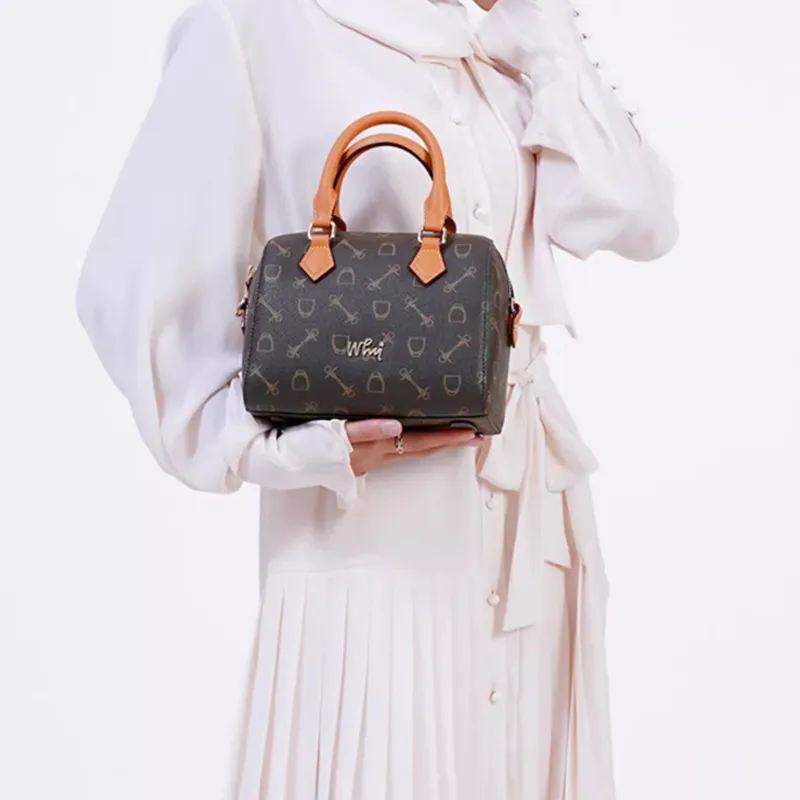 Why Artificial Leather Shoulder Bag, Crossbody Bag, Handbag Medium Size Women's Coffee/Milk Tea/Milk White/Blue-9