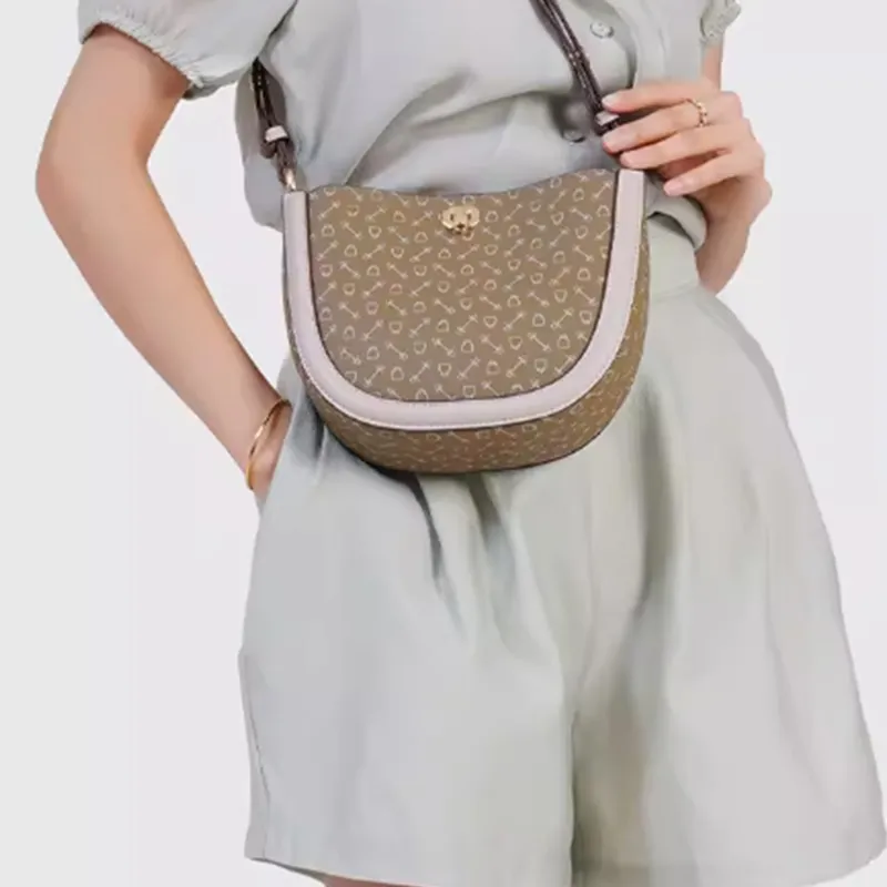 Why PVC Crossbody Bag, Shoulder Bag Small Size Women's Milk Tea/Matcha Green-5