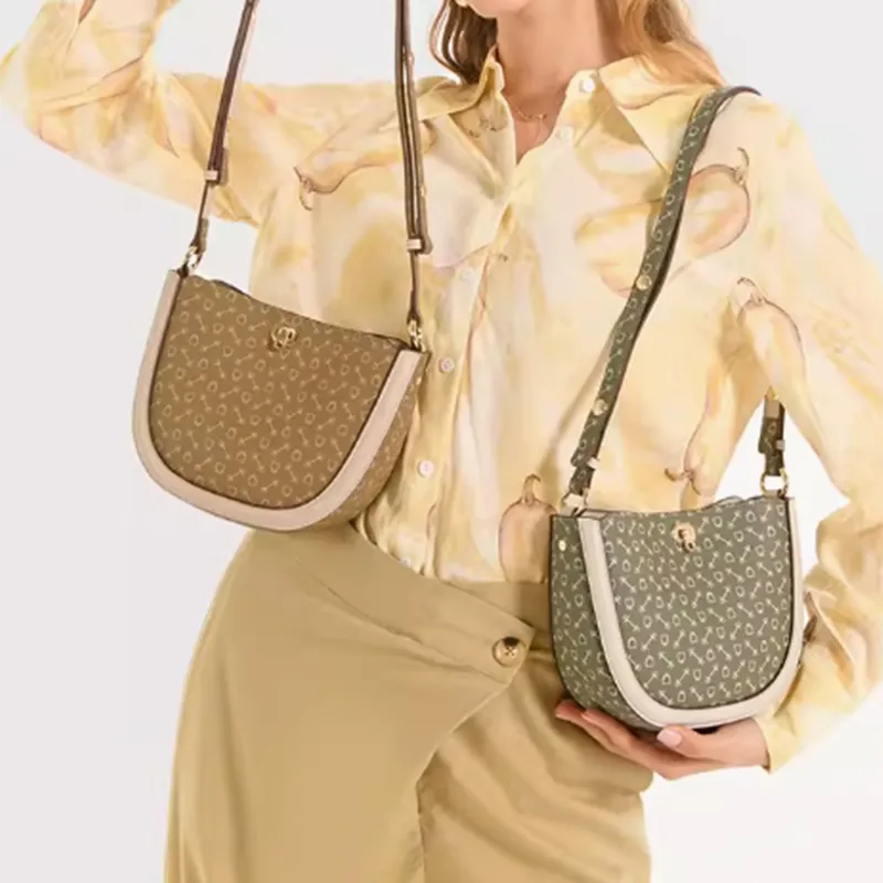 Why PVC Crossbody Bag, Shoulder Bag Small Size Women's Milk Tea/Matcha Green-13