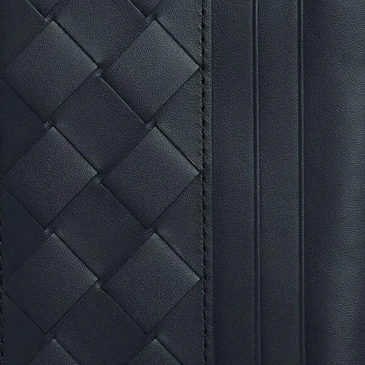 Bottega Veneta Intrecciato Cow Leather Wallet Men's Dark Shadow Gray With Olive Oil-3