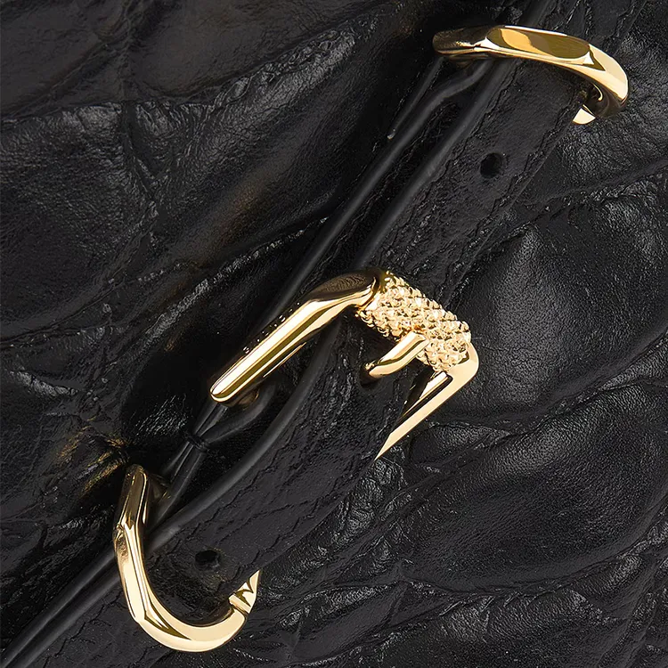 Givenchy Voyou Leather Regular Handbag Women's Black-4
