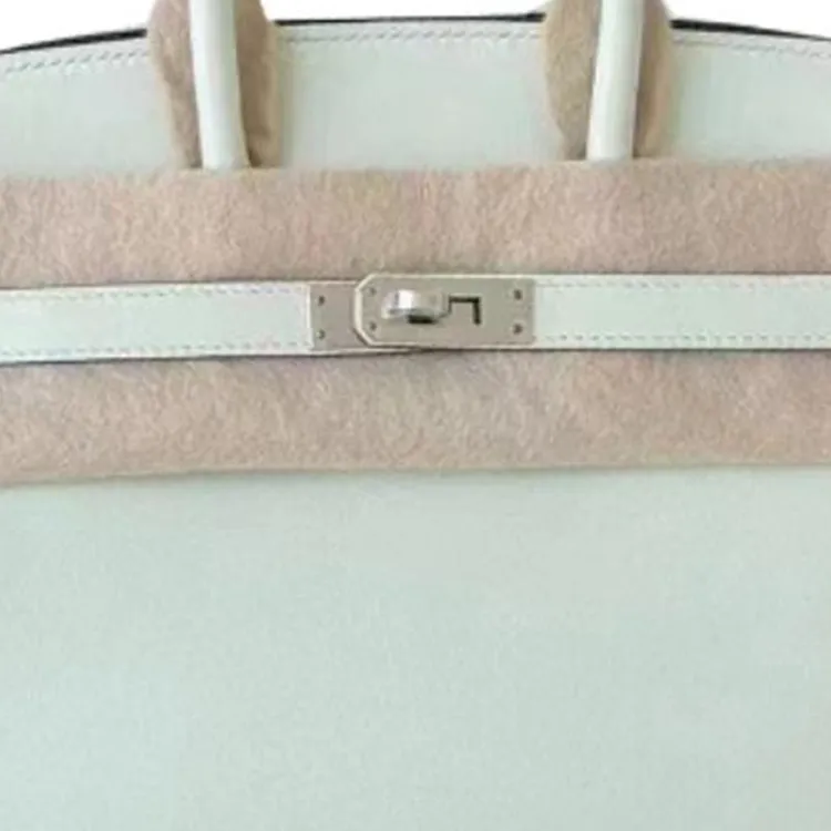 HERMES Birkin Swift Leather Birkin Bag Handbag Regular Women's 0S Vert Fizz Bubble Green-4