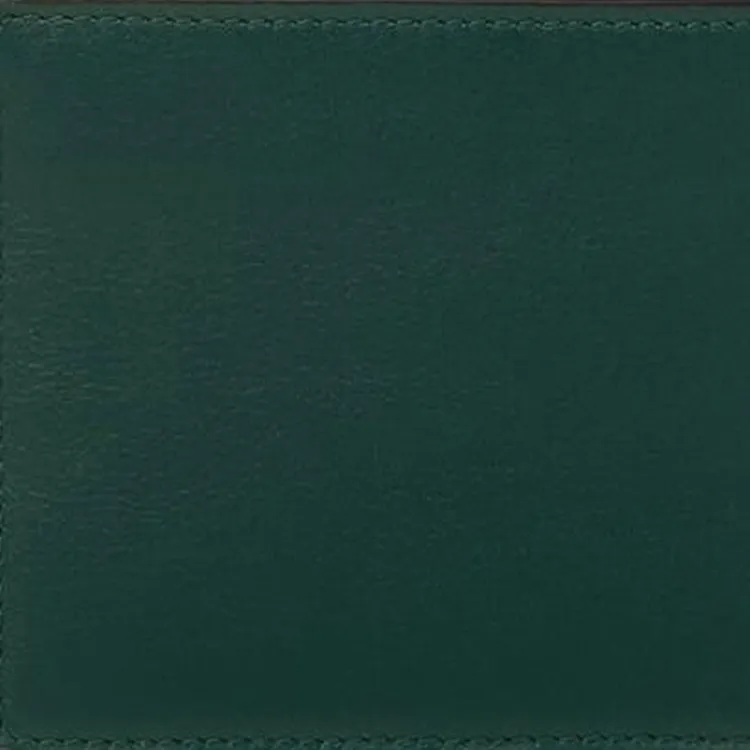 VERSACE Cow Leather Wallet Men's Green-3
