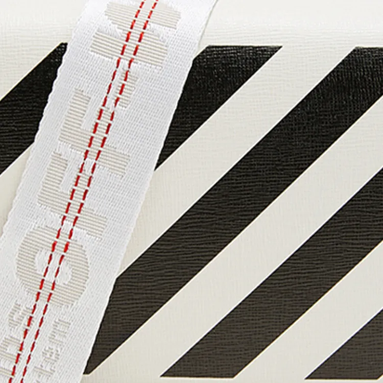 OFF WHITE Diag Polyurethane Shoulder Bag Crossbody Bag Small Size Women's White-2