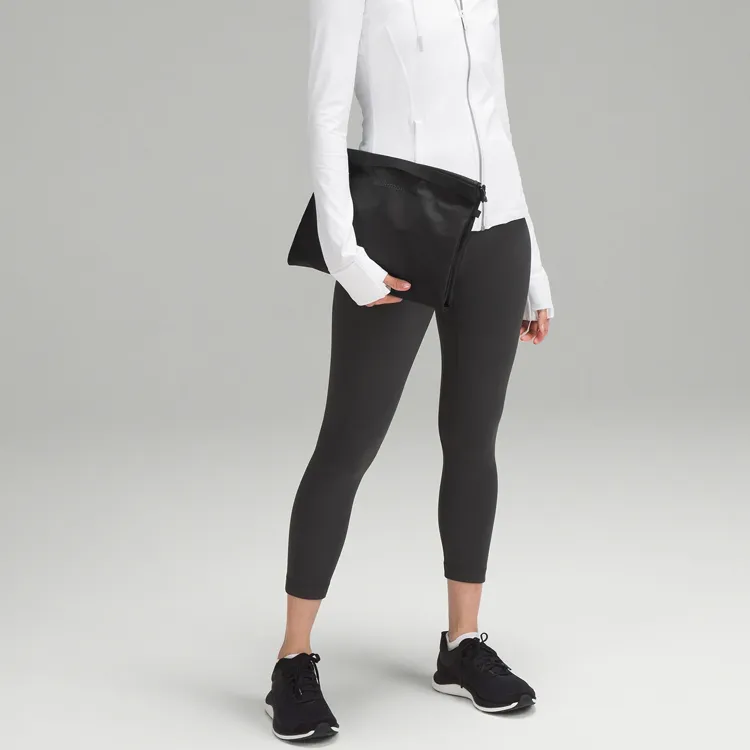 Lululemon Waterproof Fabric Storage Bag Unisex Black & Graphite Gray-2