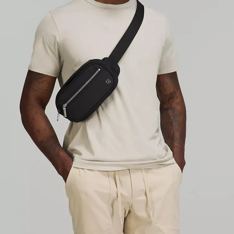 Lululemon Nylon Sling Bag, Fanny Pack Regular Unisex Black-6