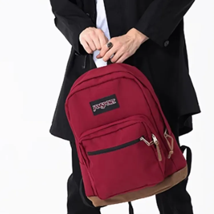 JanSport Polyester Backpack Medium Size Women's Watermelon Red-2