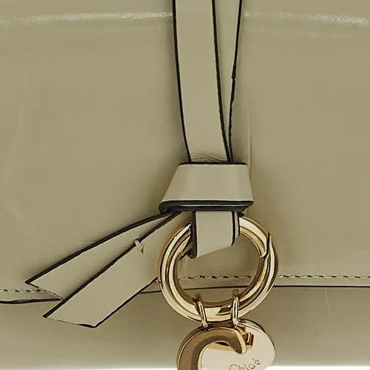 Chloe Calfskin Wallet Regular Women's Green-4