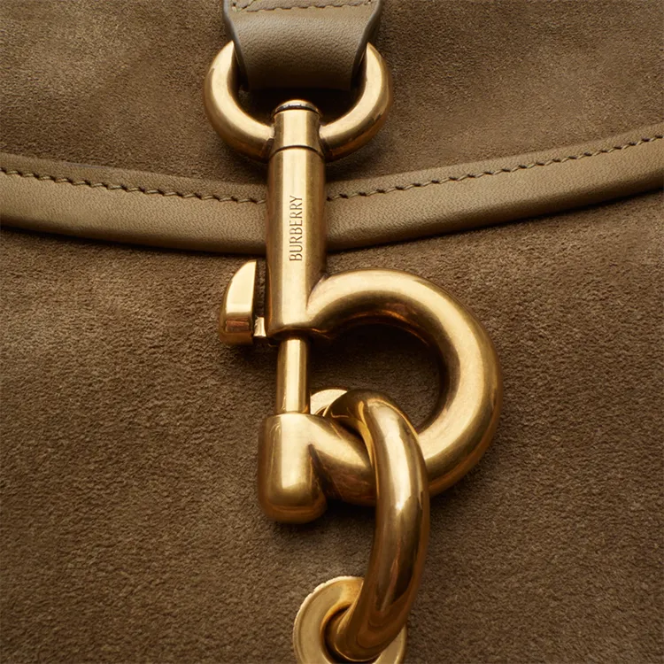 Burberry Calfskin Shoulder Bag, Crossbody Bag, Handbag Medium Size Women's Brown-4