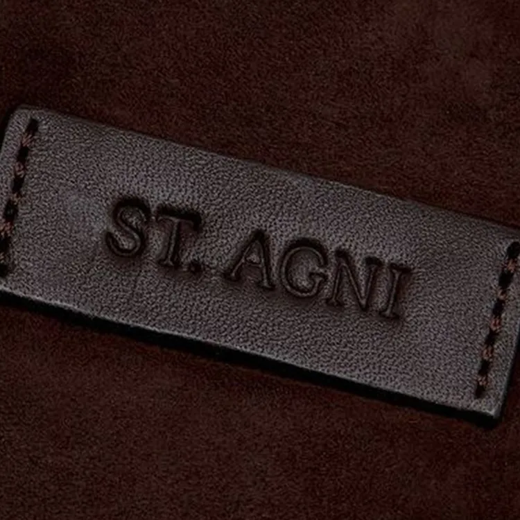 ST. AGNI Abrasion Resistant Fabric Handbag, Shoulder Bag Women's Brown-4