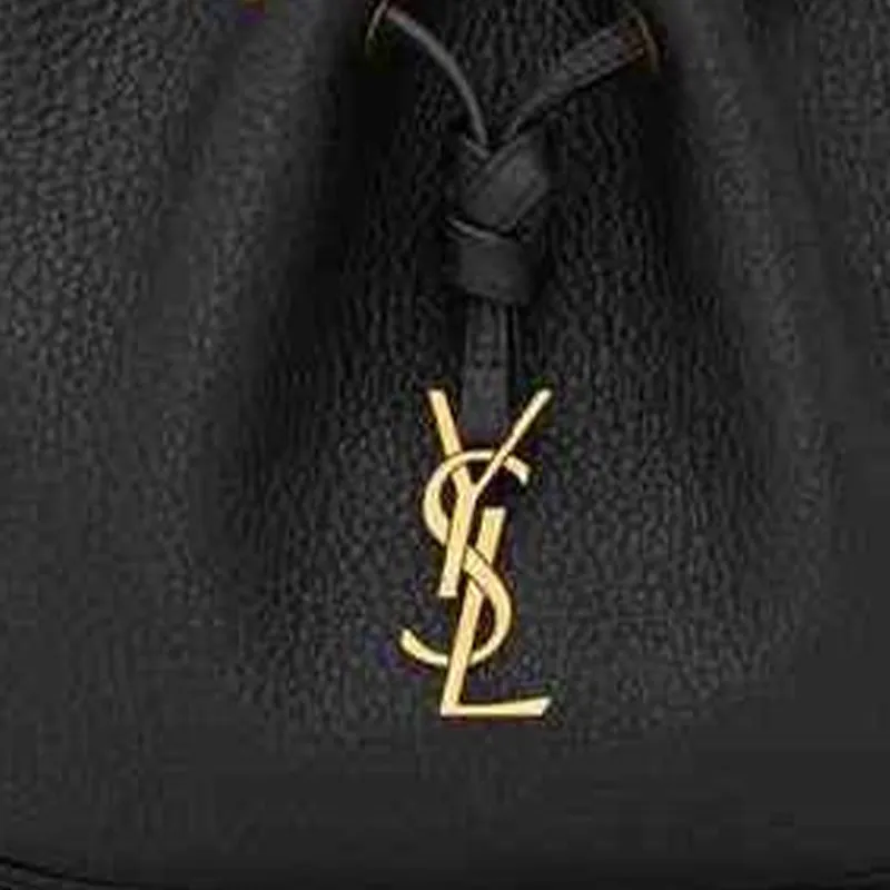SAINT LAURENT PARIS Leather Shoulder Bag, Crossbody Bag Mini Women's Black-4