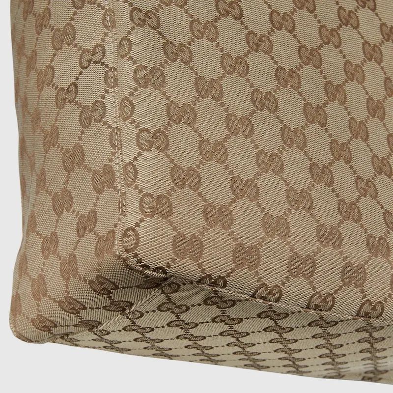 GUCCI Canvas Bag, Tote Bag, Shopping Bag, Shoulder Bag Tubas Men's Beige & Dark Brown-6