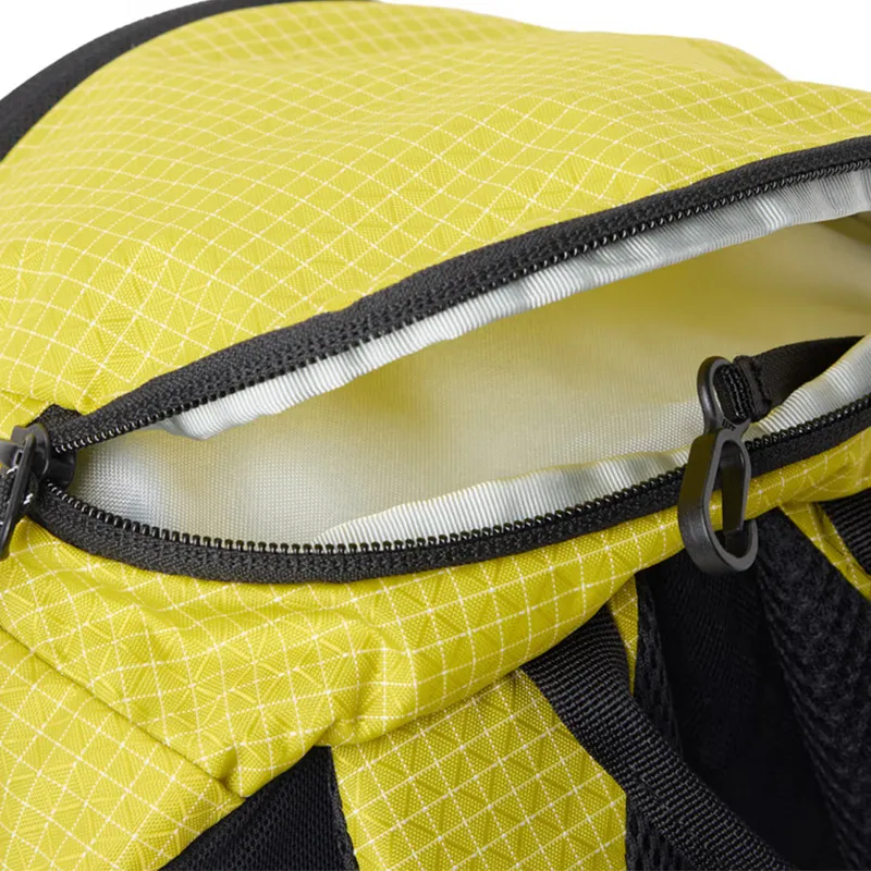 KOLON SPORT Fabric Backpack Unisex Mustard Yellow-3