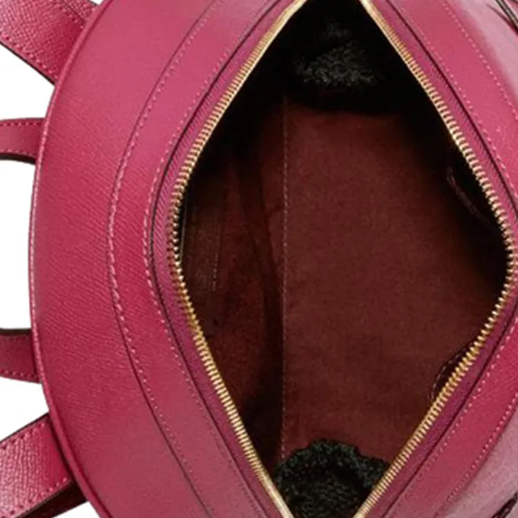 COACH Kenley Leather Backpack Medium Size Women's Rouge Red-4