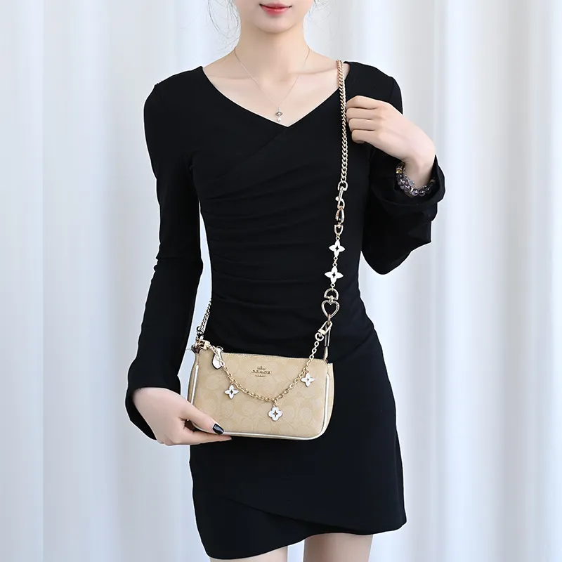 Lan Bao Fan Metal Bag Strap Women's Multicolor-4