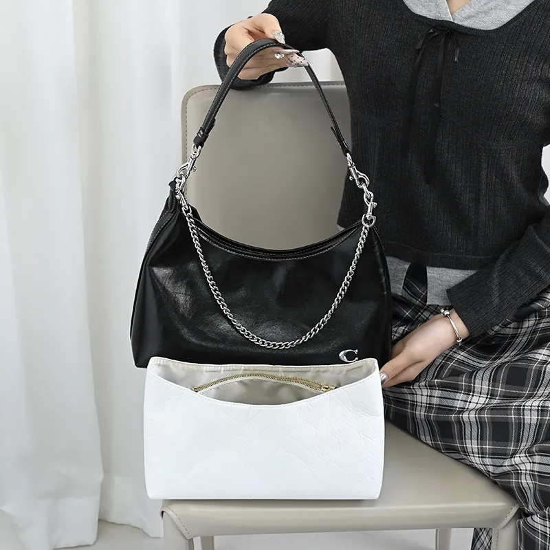 Lan Bao Fan DuPont Paper Bag Accessory Women's Silver-5