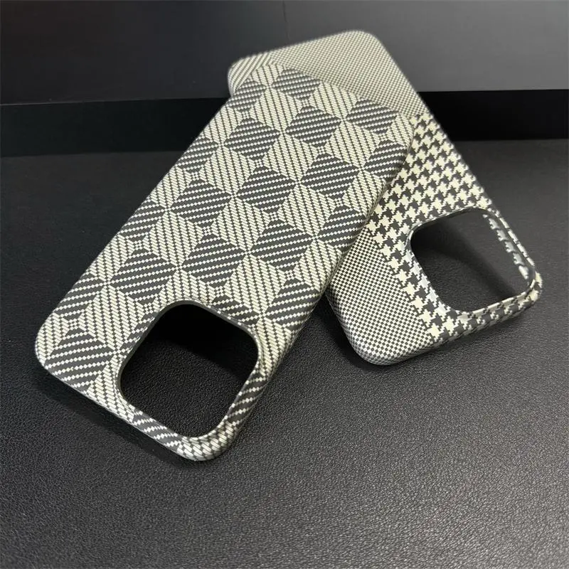 Mivana Extra Thin Carbon Fiber Texture Phone Cases Compatibility With Apple 13/14/15/16/16 Pro Max-2