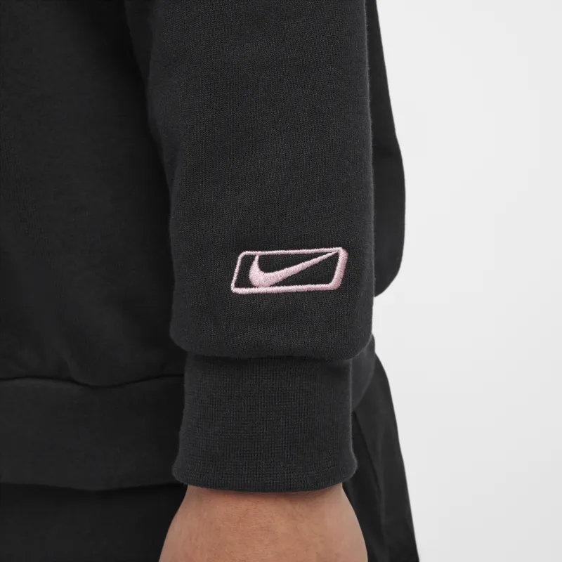 Nike Club Sweatshirt Unisex Black/Enamel Pink-3