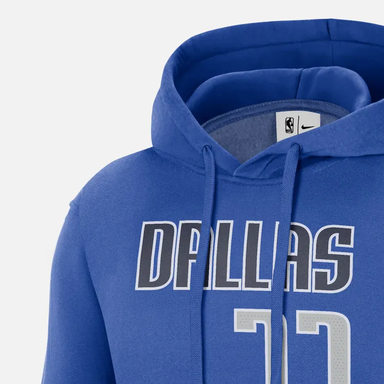 Nike Nba Dallas Mavericks Luca Doncic Essential Fleece Pullover Hoodie-4