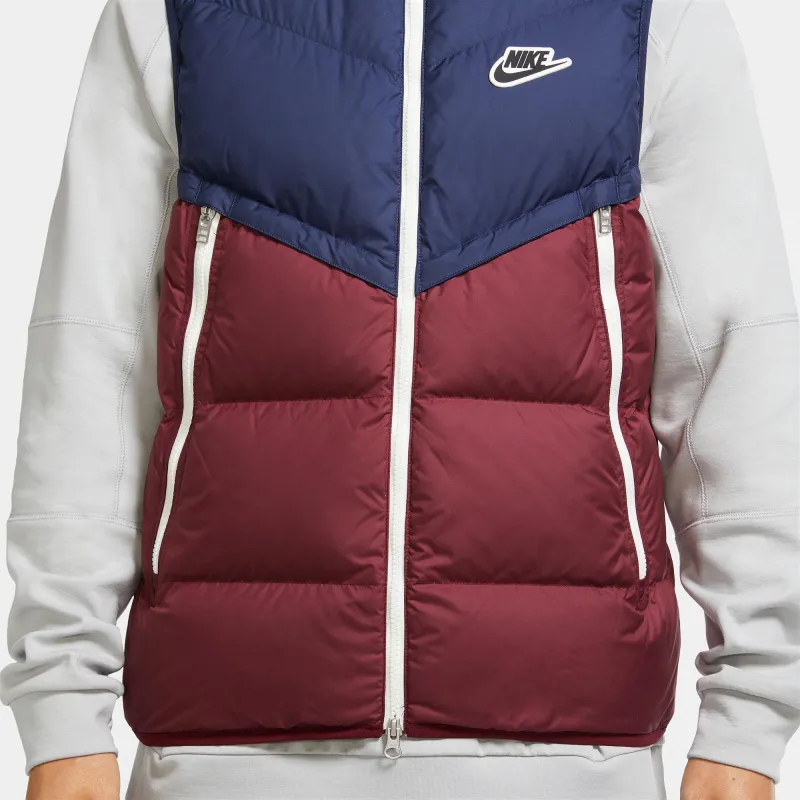 Nike Down Jackets Men Navy Blue & Red Multicolor-3