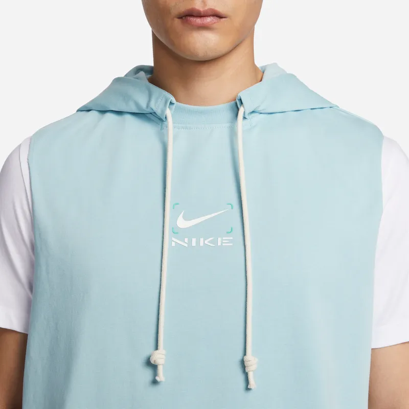 Nike SS23 Resistant High Basketball Series Sweatshirt Men's Ecstasy Ocean Blue-3