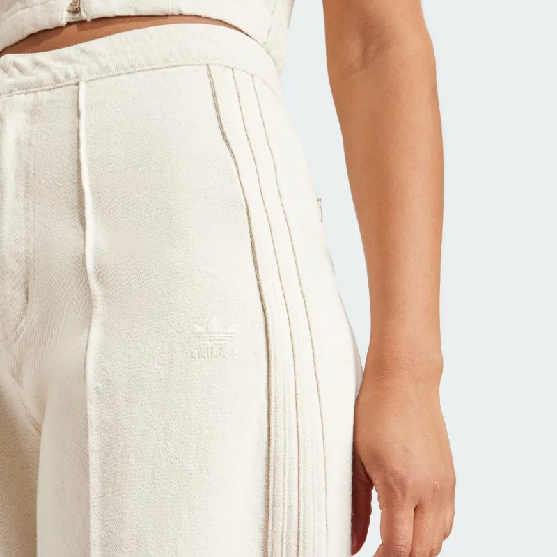 Adidas Originals Montreal Wide-Leg Seam Detailed Jeans - POIZON